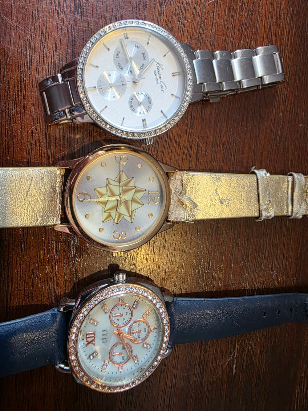 three women's wristwatches  tested working